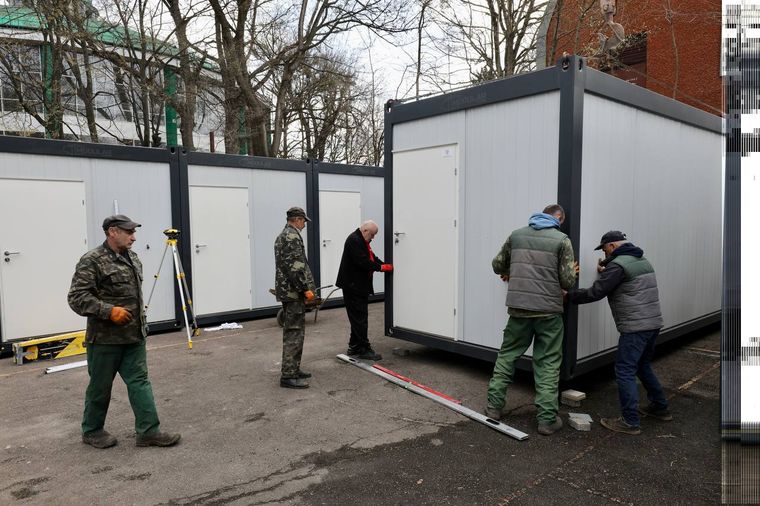Lviv starts building container town for over 350 displaced persons