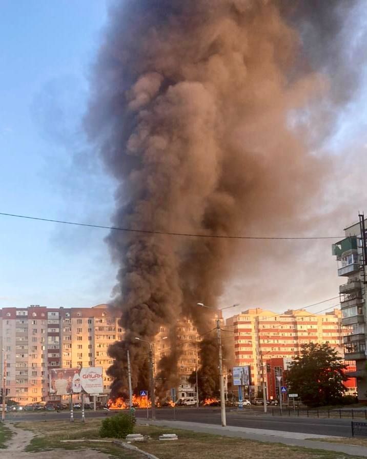 Russian missile strikes Sumy residential area, two injured