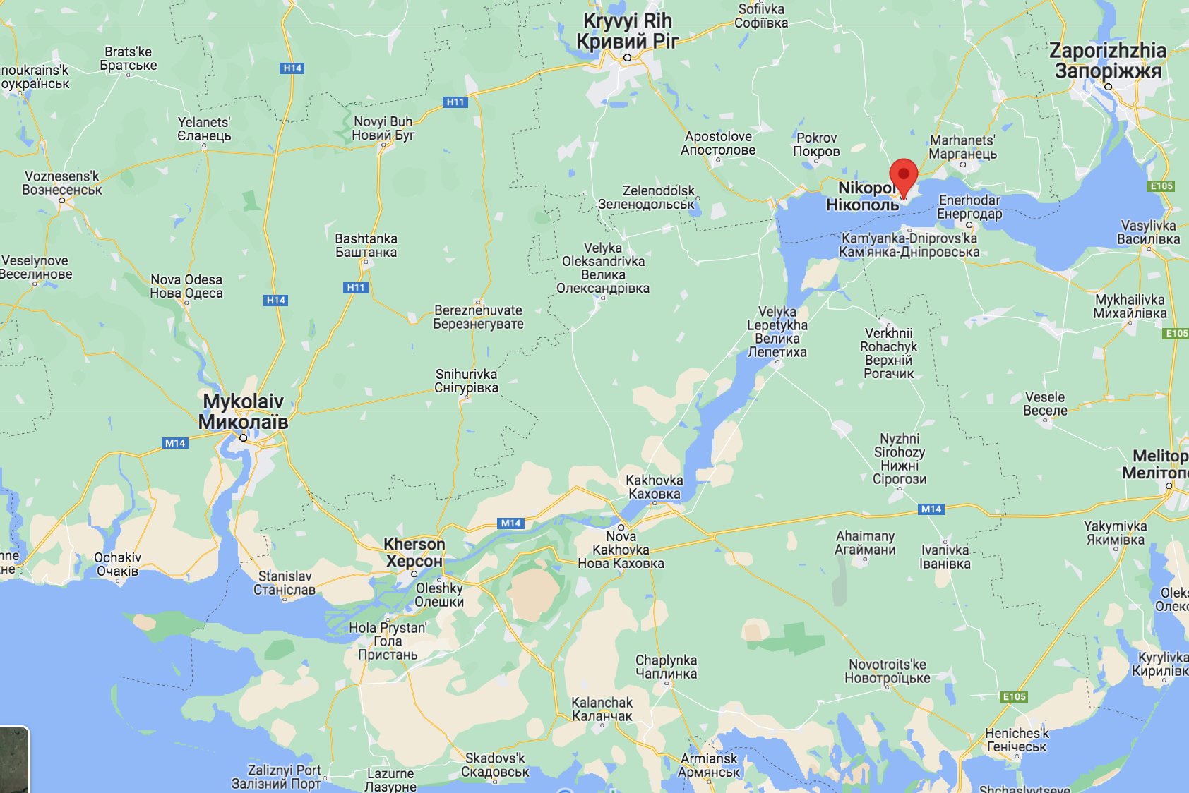 Howitzers shelled Mykolaiv and Nikopol