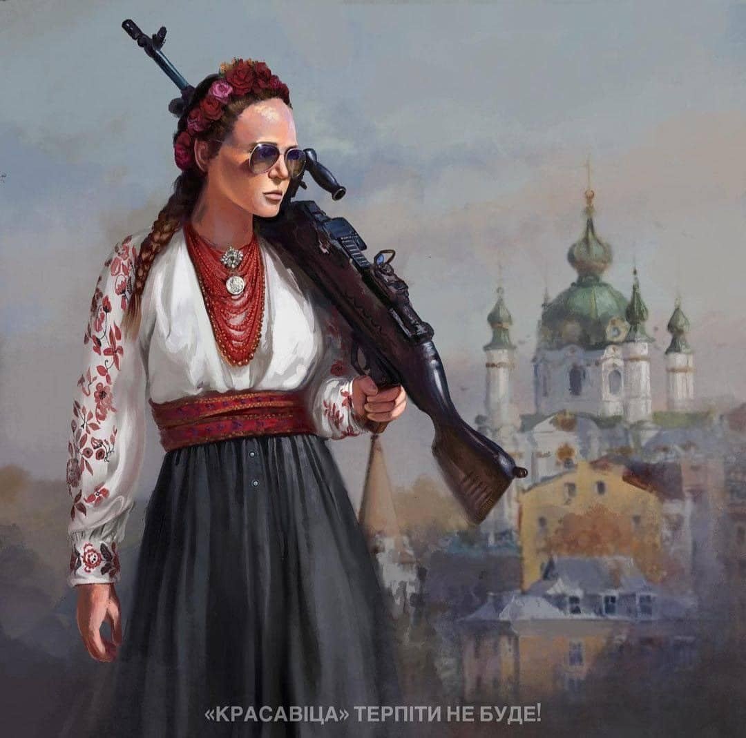 New mural in Rivne “Beauty won’t put up with it” references Putin’s rape joke