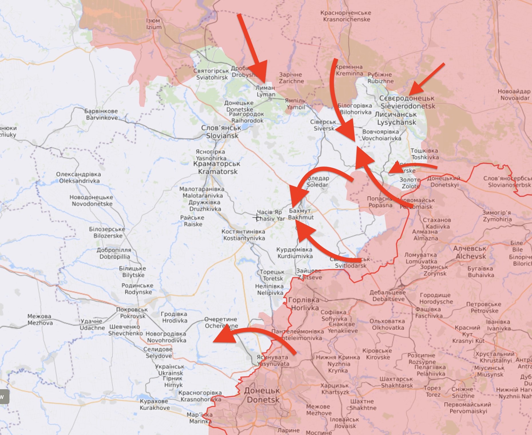 Russia abandons big encirclement in Donbas for smaller pockets