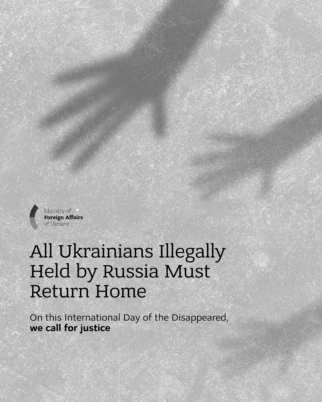Ukrainians’ freedom stolen by Russia on Enforced Disappearances Day