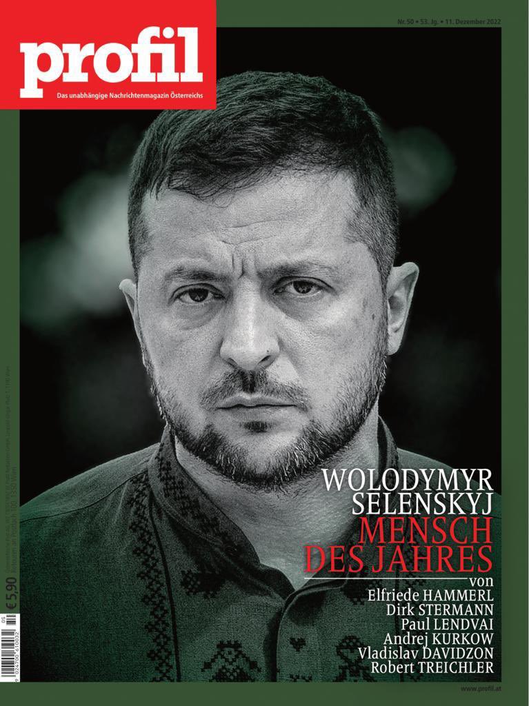 Austrian magazine Profil names Zelenskyy Person of the Year