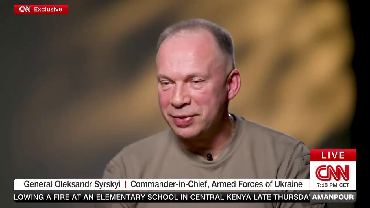 CNN Exclusive: General Syrskyi in interview with Amanpour