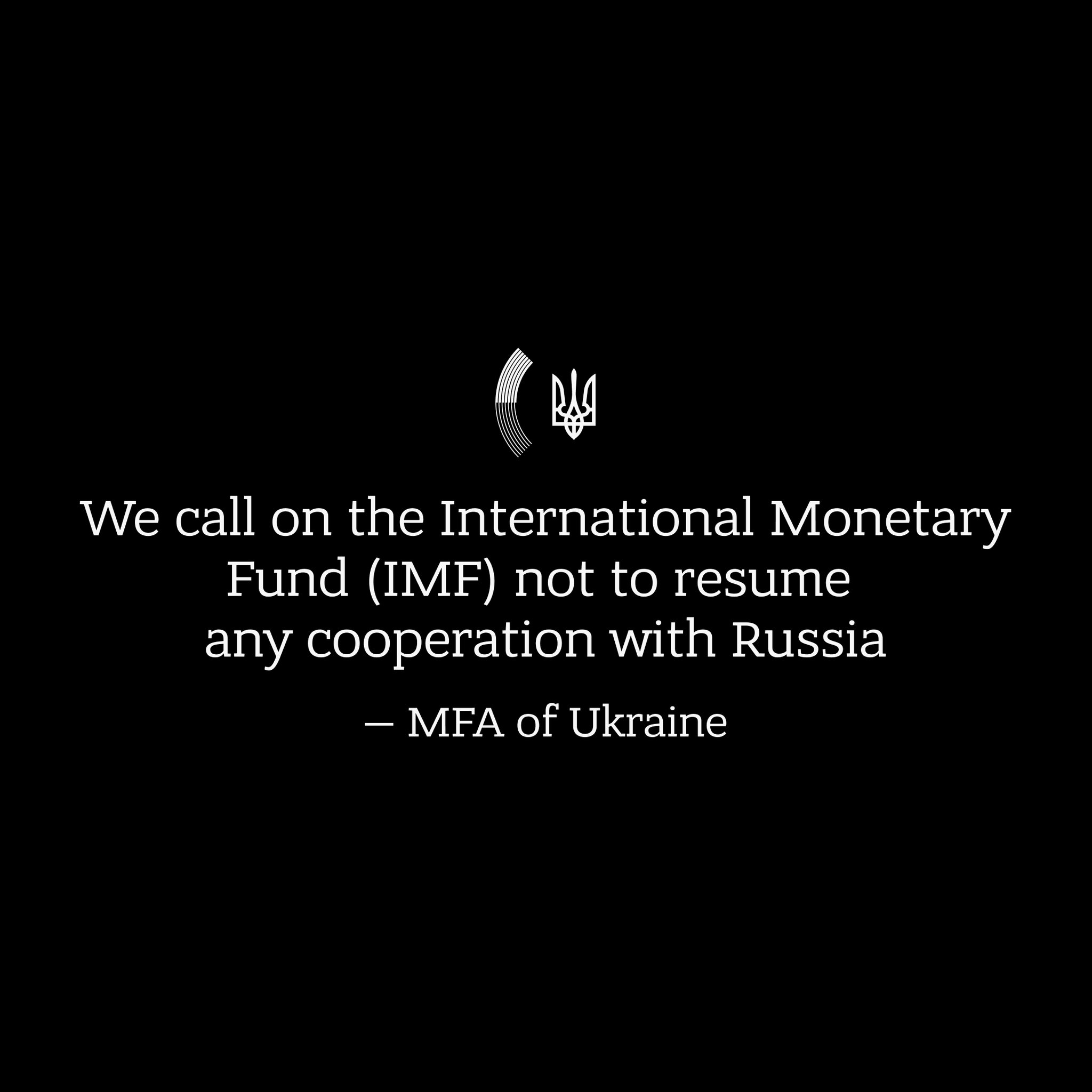 Ukraine criticizes IMF for considering cooperation with Russia