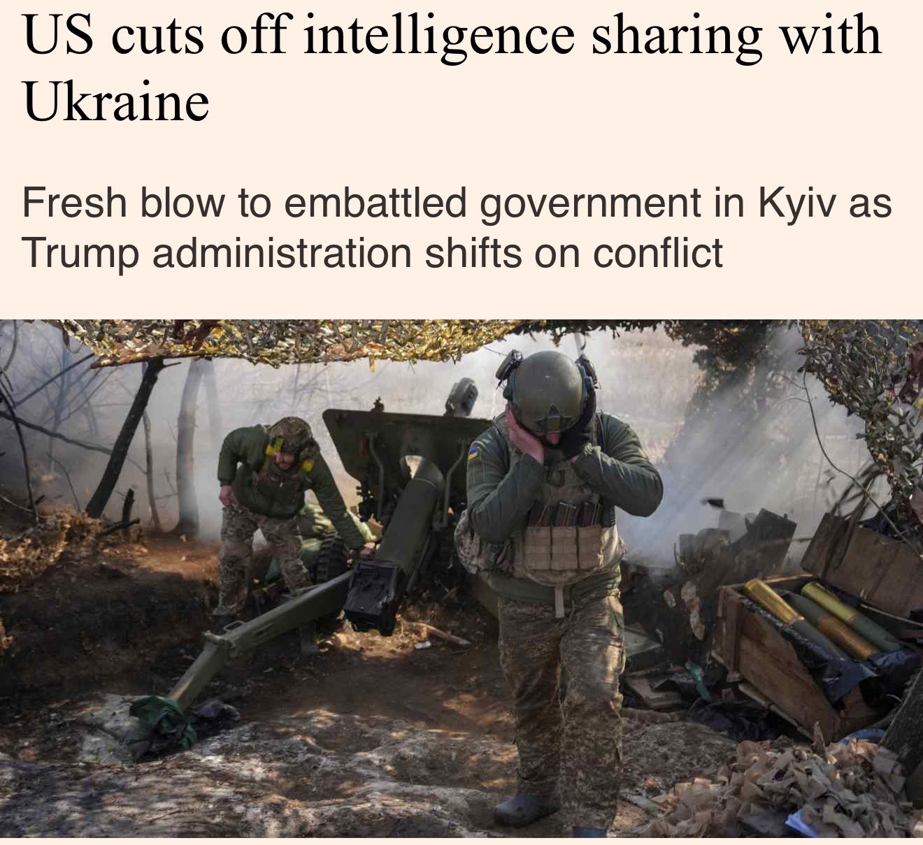 Debate over cutting intelligence and military aid to Ukraine