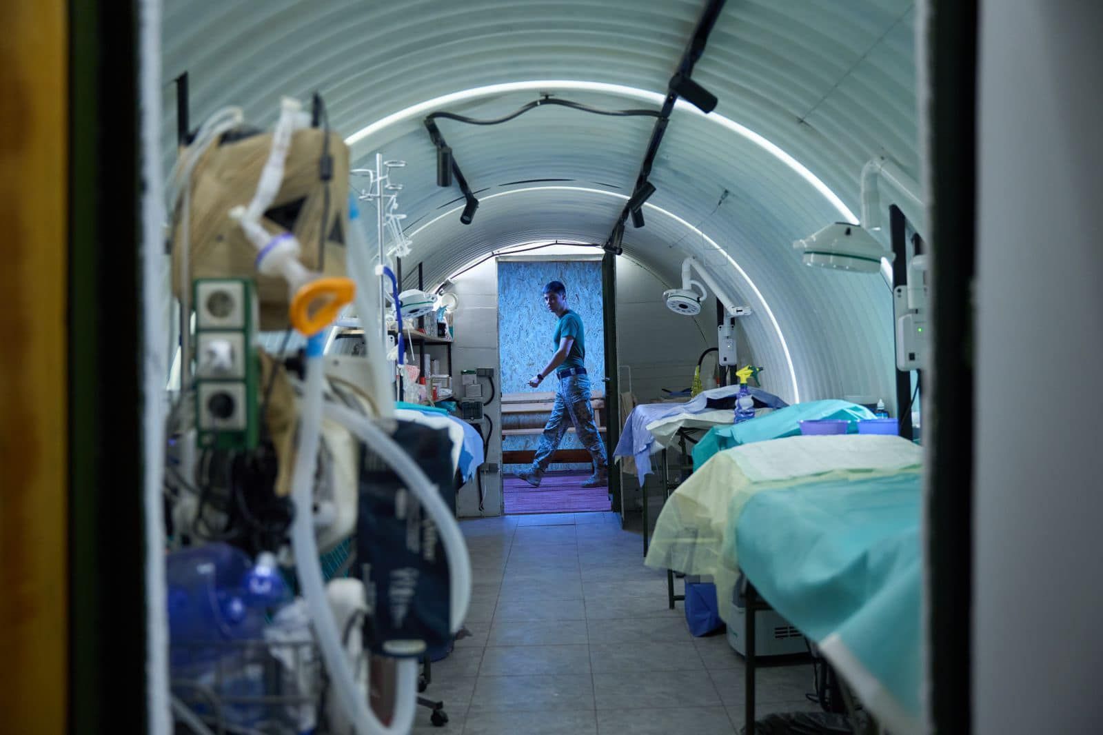 Ukraine Opens First Underground Military Hospital Near Front Line