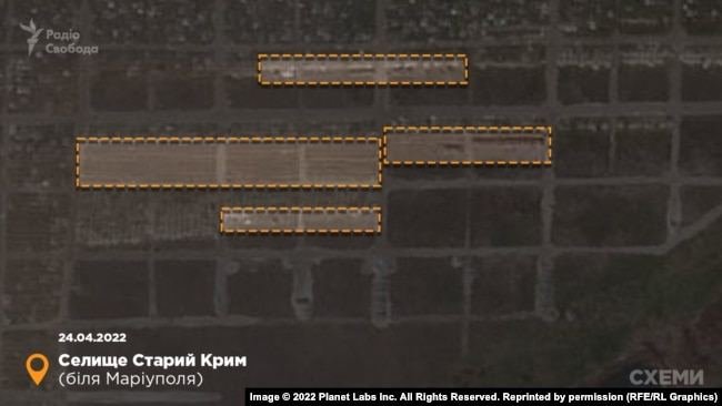 Third mass burial site found near Mariupol using satellite imagery