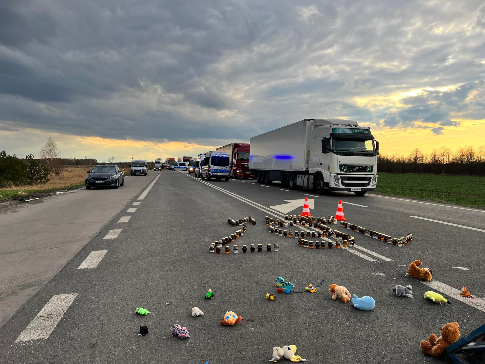 0 trucks with Russian goods crossed border