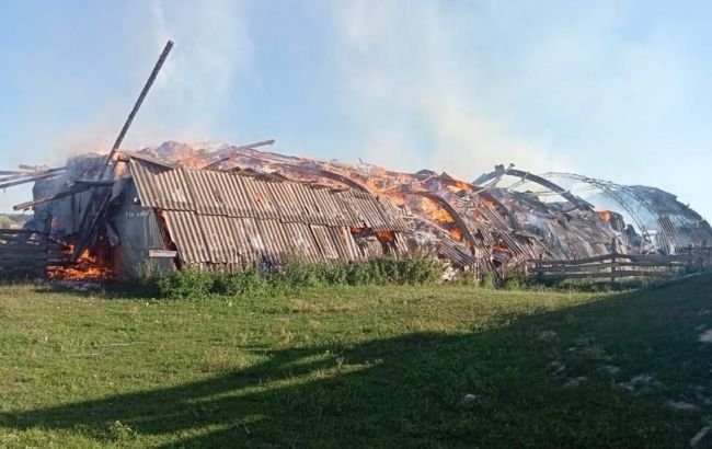 Russian shelling in Myropillia community