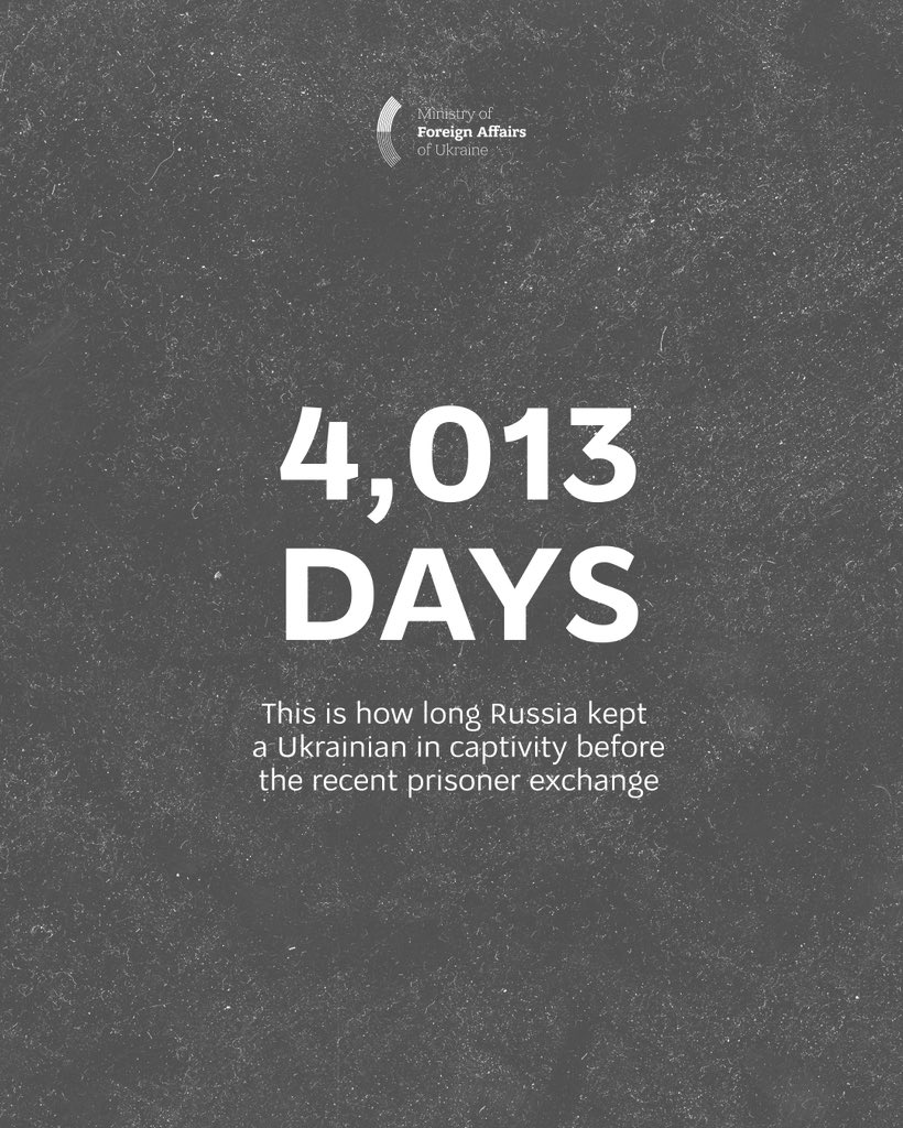 Ukrainian prisoner freed after 4,013 days in Russian captivity