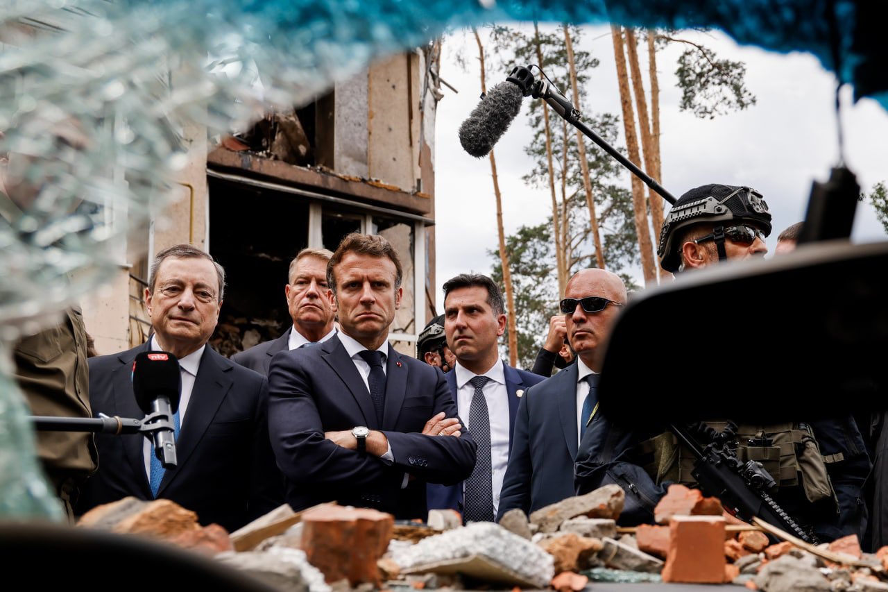 Macron, Scholz, Draghi Visit Irpin