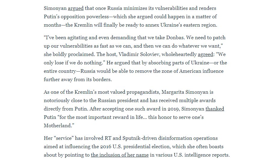 2021 RT head predicted Russia invasion causing US conflict blackouts