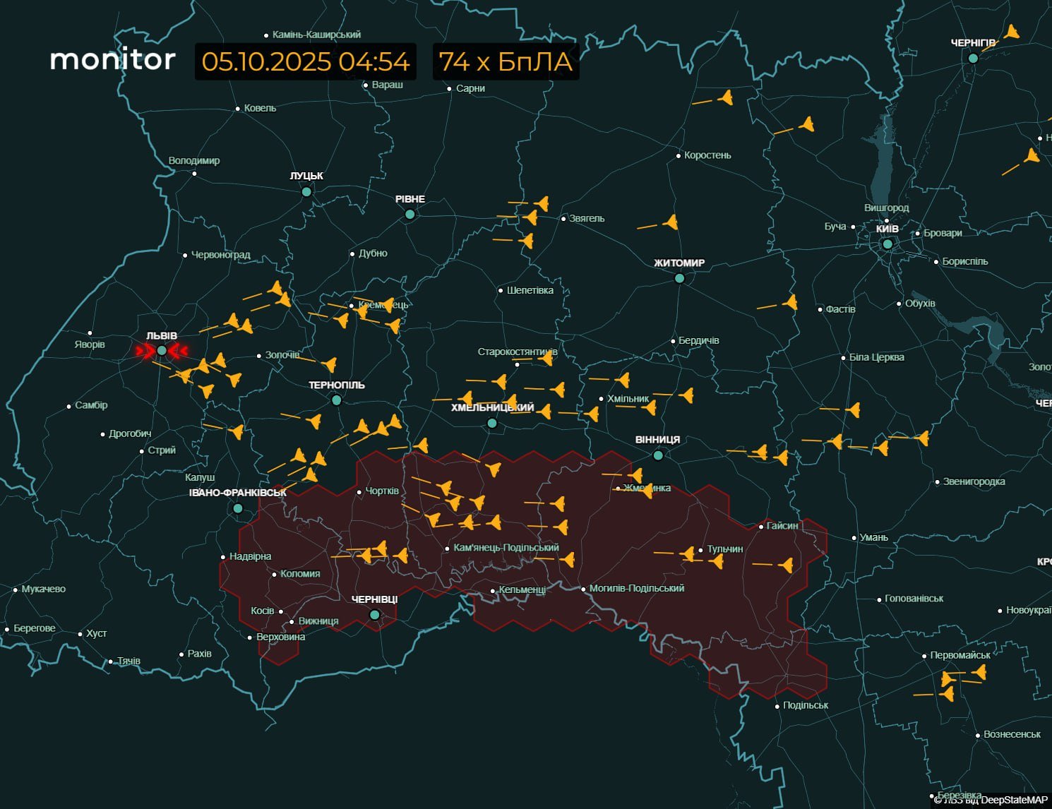 Russian attack currently targeting Lviv and Lviv region