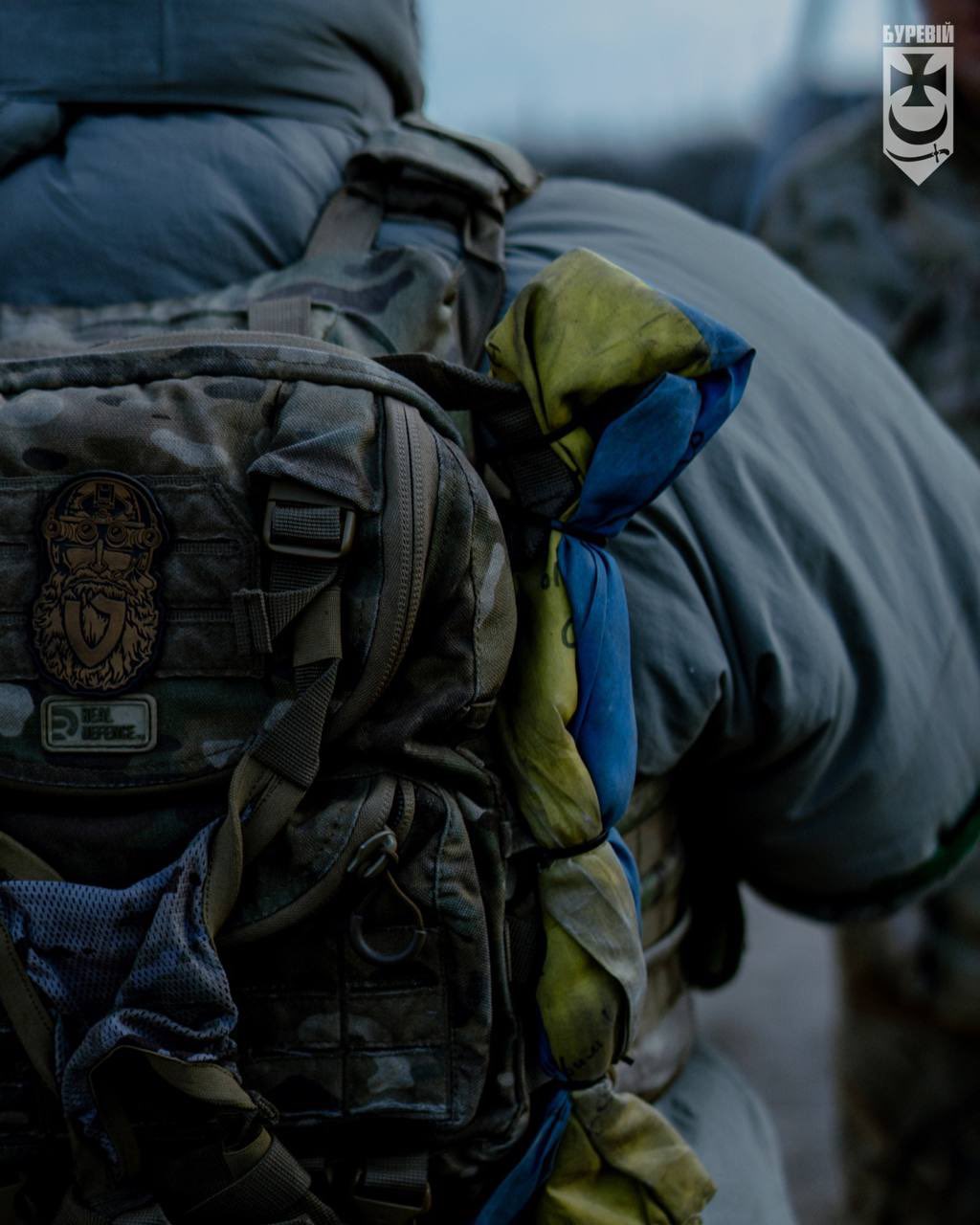 Ukrainian Flag Inspires Bureviy Brigade Soldier in Battle