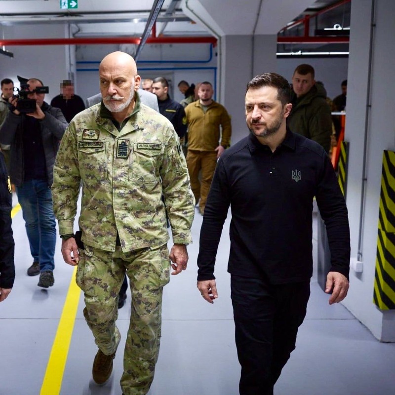 NATO Admiral Cavo Dragone visits Ukraine on first official foreign trip