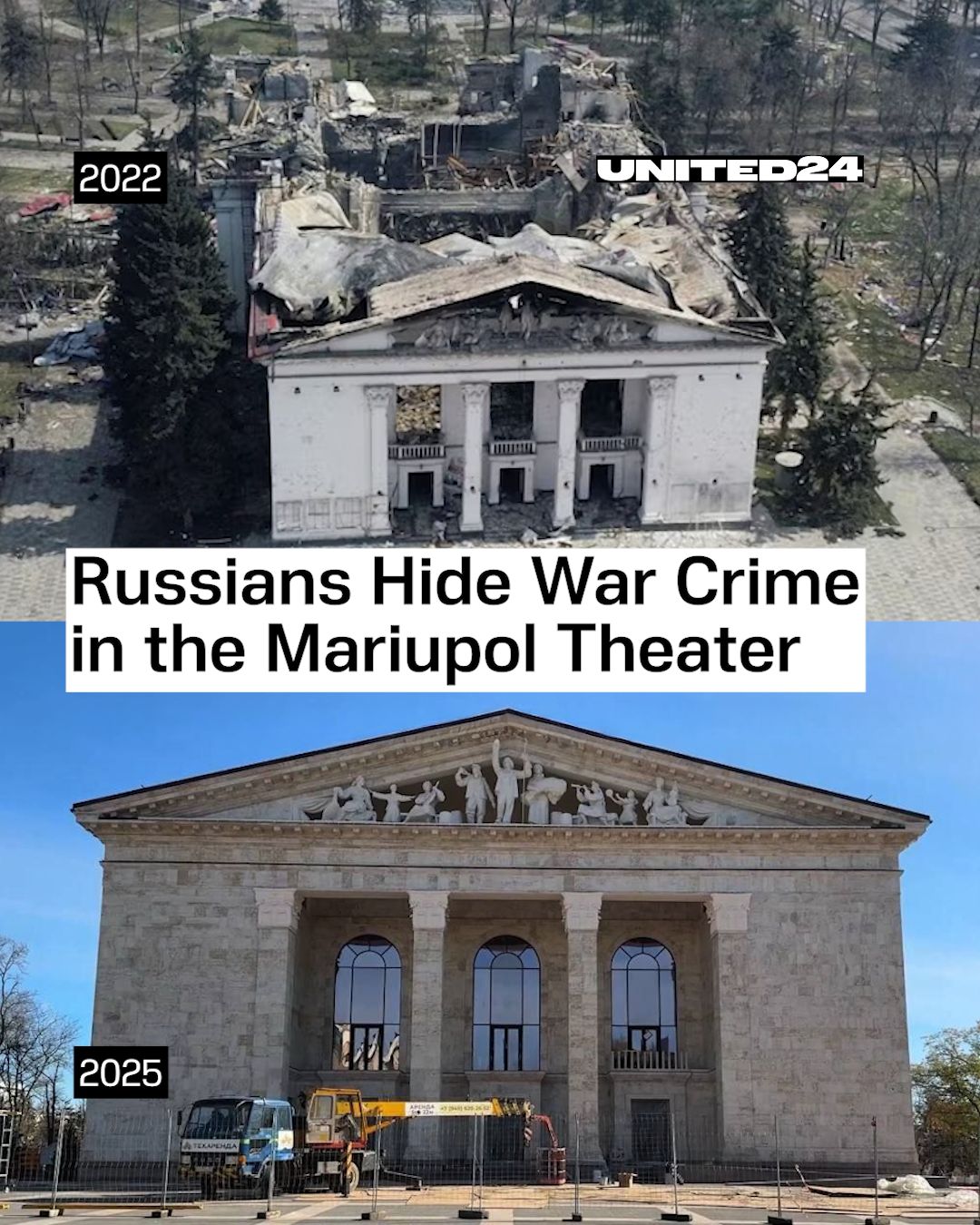 Russian culture masks a mass grave: a quintessential Russian act.
