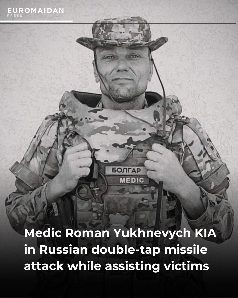 Ukrainian medic Roman Yukhnevych killed in Odesa missile strike, 4 dead