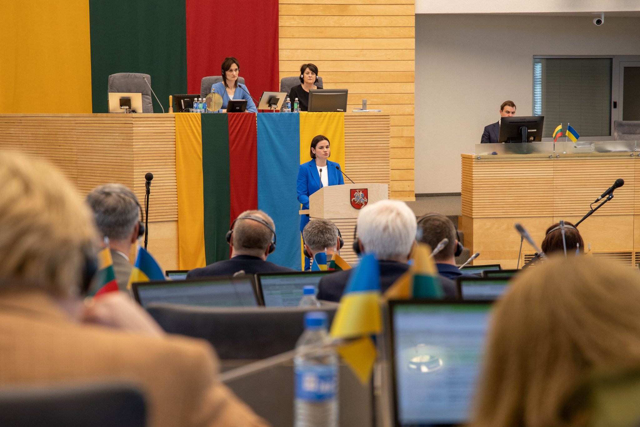 Tsikhanouskaya urges Western unity for Ukraine, Belarus