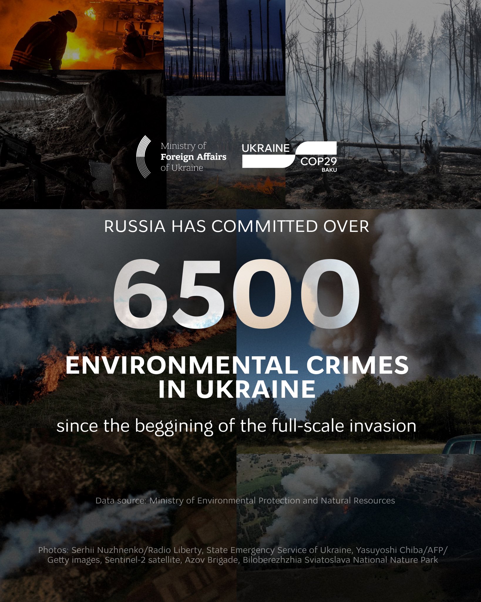 Russia threatens global ecological security with environmental crimes in Ukraine