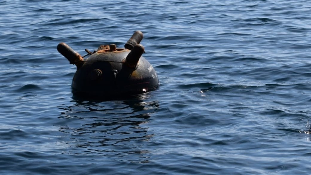 Ukrainian Navy Neutralizes Sea Mine Near Odesa Beach