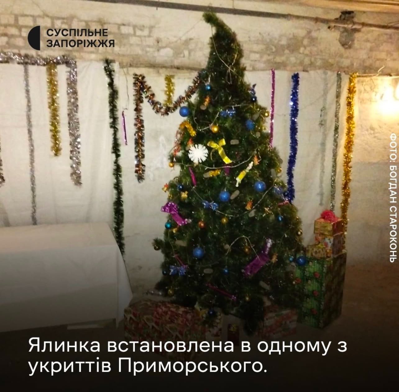 Russian bombing forces New Year celebration in Prymorske bomb shelter