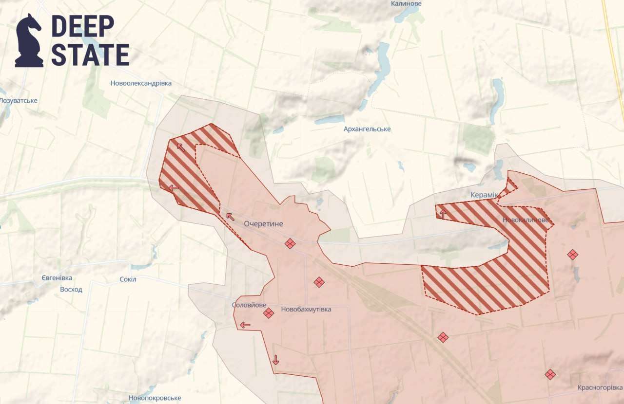 Russian advances near Ocheretyne speed up
