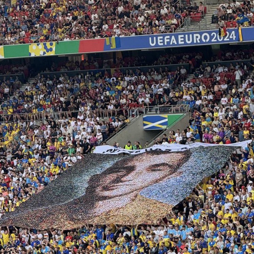 Ukraine at EURO2024: Flags, Symbols, and a Tribute to Fallen Defender Nazarii Hryntsevych