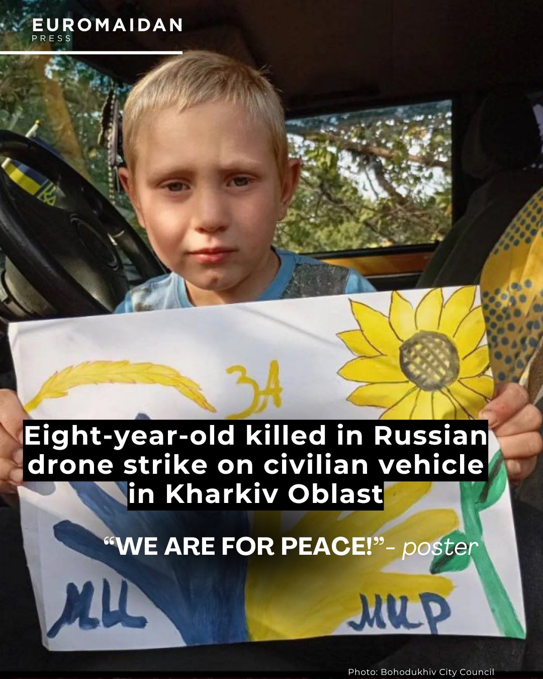 Russian drone attack in Kharkiv kills boy and injures brother