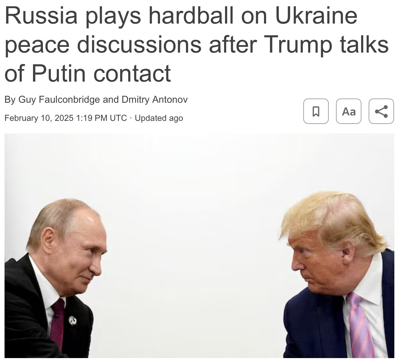 Russia demands Ukraine surrender more territory before talks