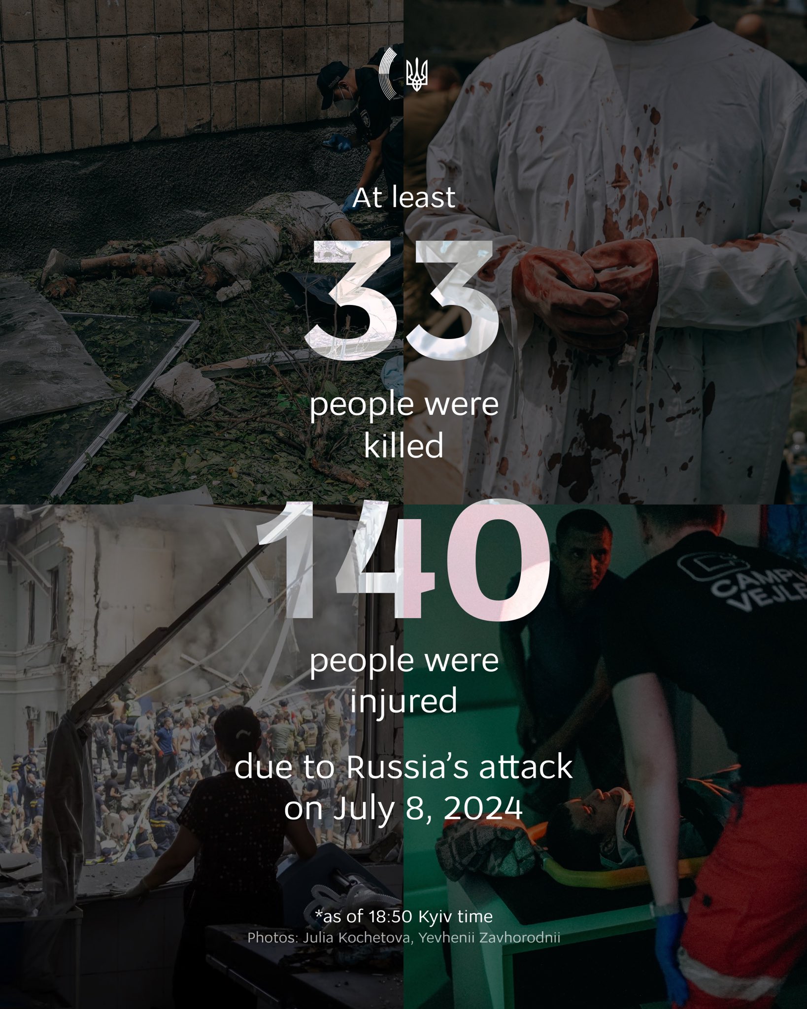 Russia terrorizes Ukraine on 866th day, hitting children’s hospital