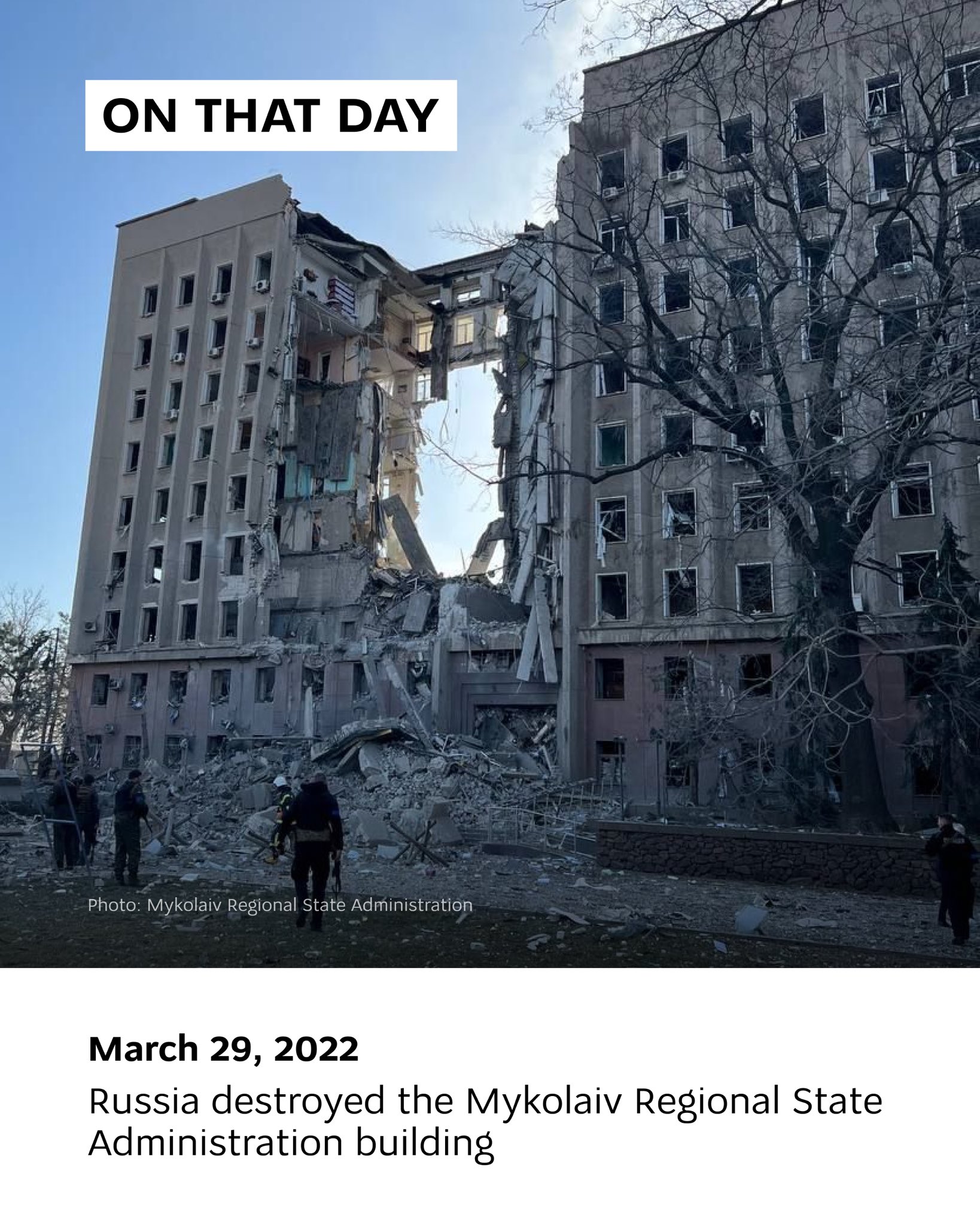 Russian cruise missile attack on Mykolaiv kills 37 in 2022