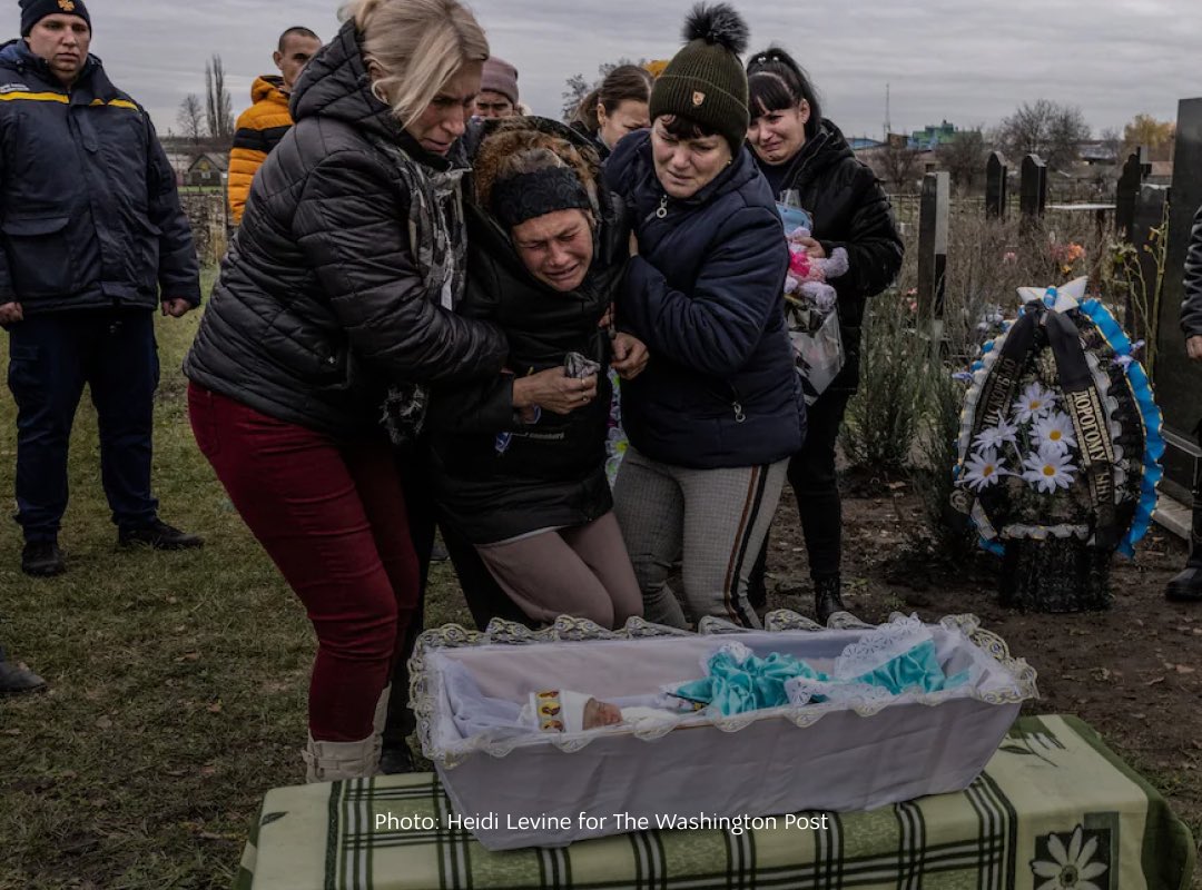 Two-day-old baby killed in Russian attack on maternity hospital