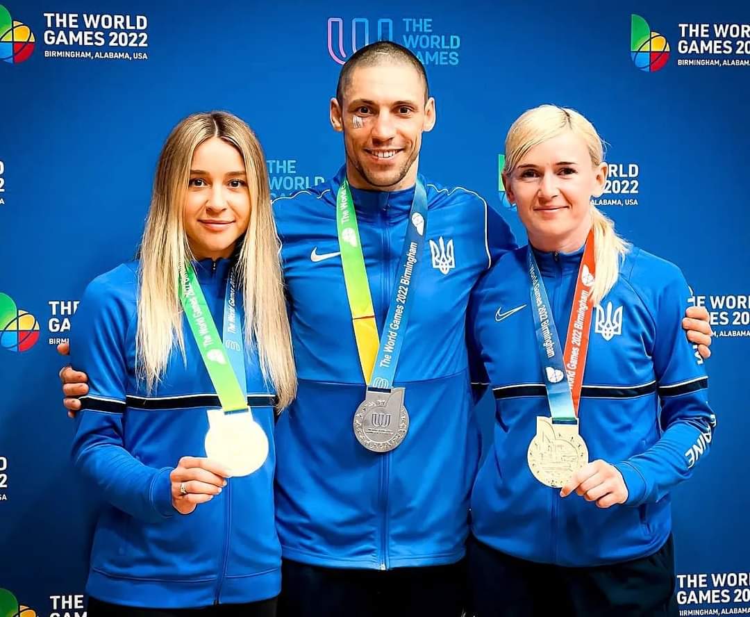 Ukrainian athletes win medals at the 2022 World Games