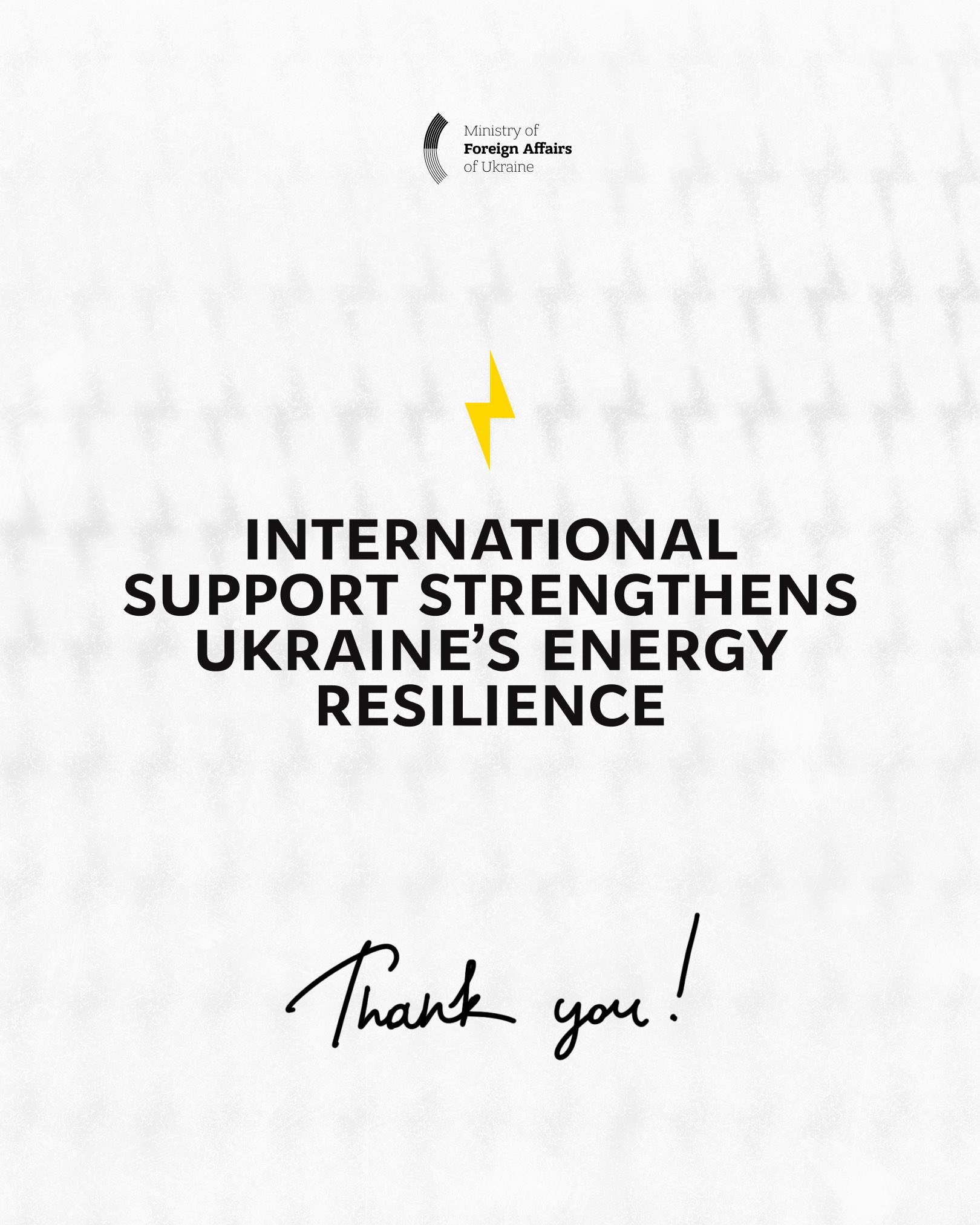 World supports Ukraine with energy equipment and humanitarian aid