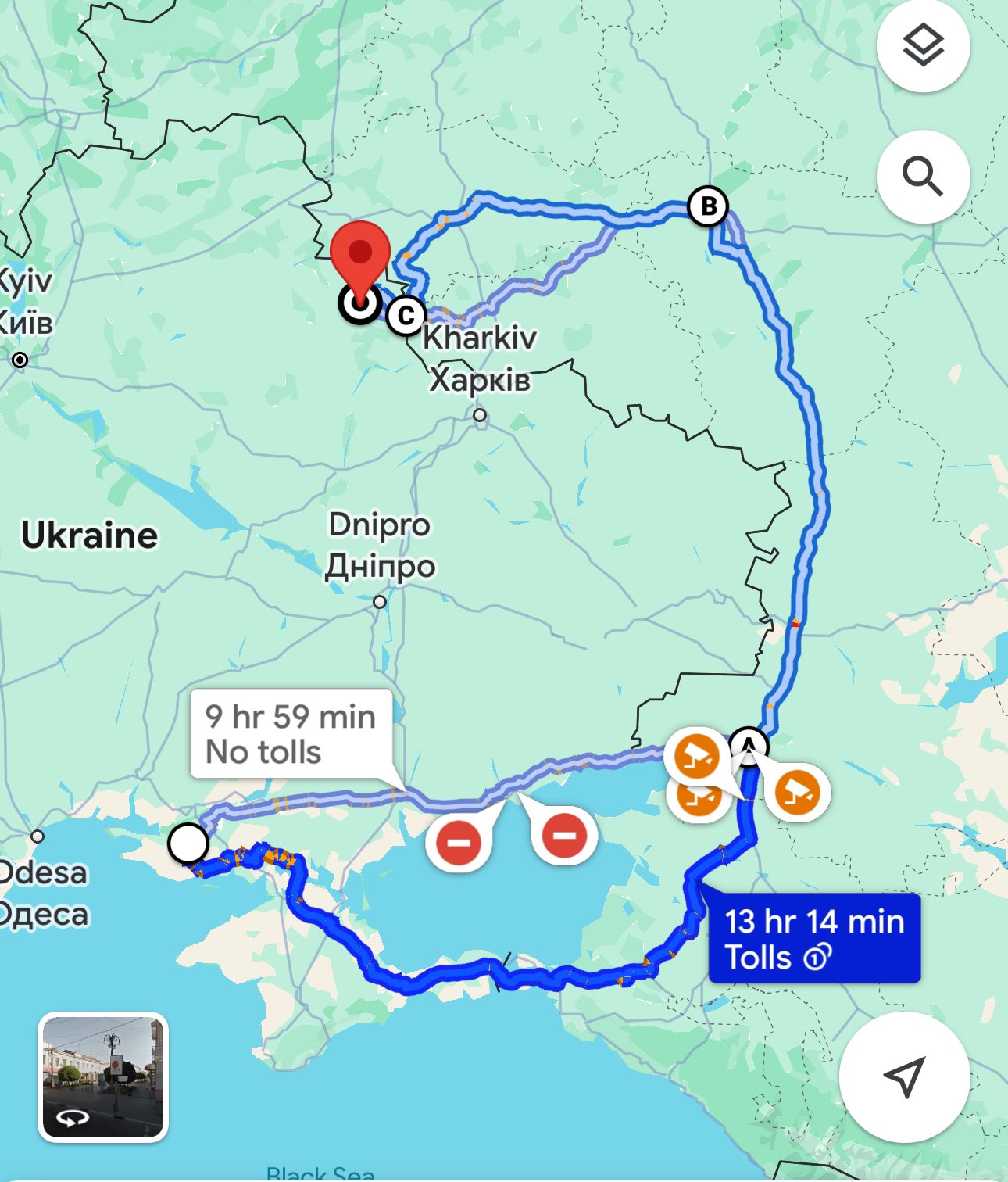 Escape from occupied Kherson via Russia to Red Cross border crossing