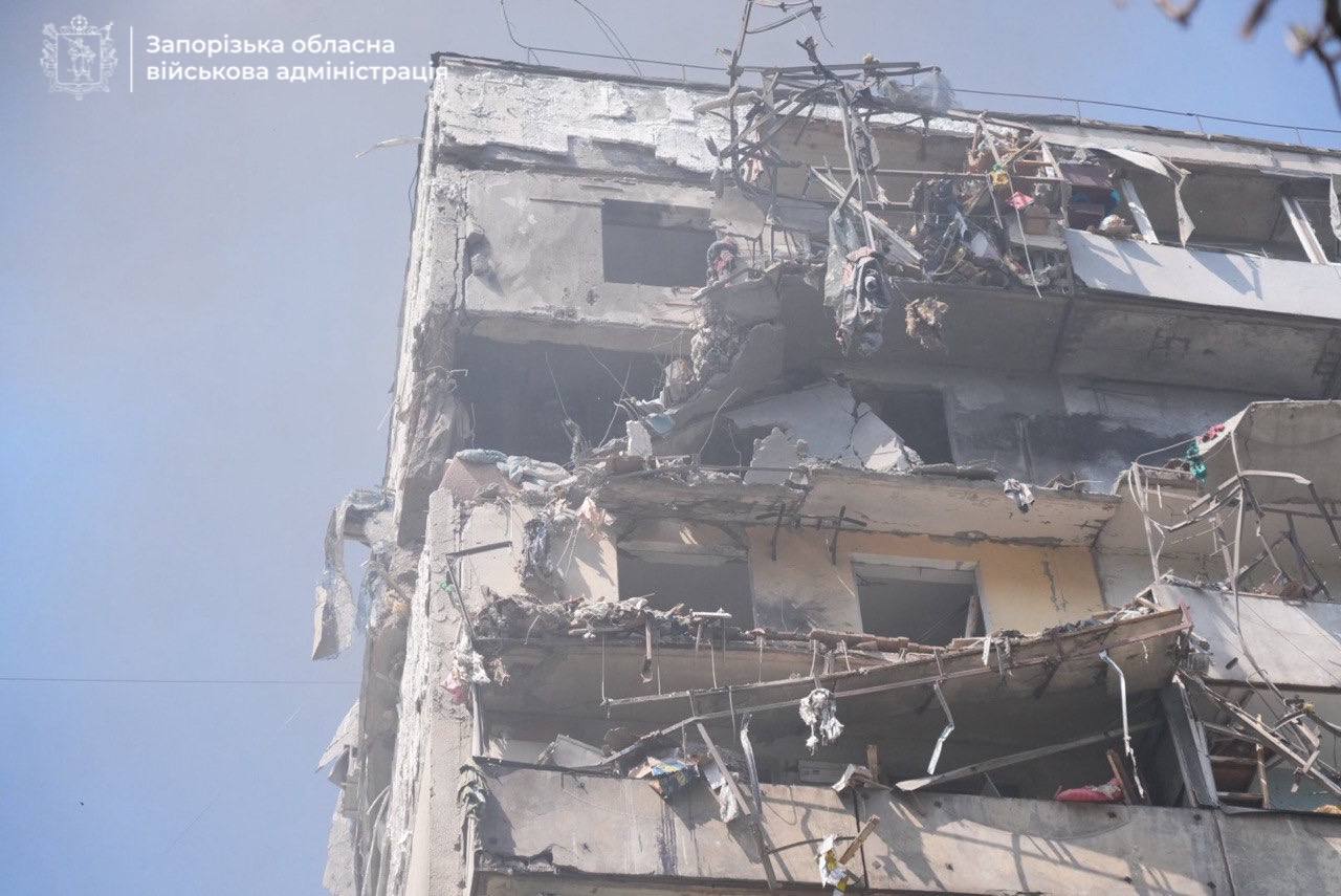 Zaporizhzhia: Russians Target Apartments, Killing Civilians with Impunity