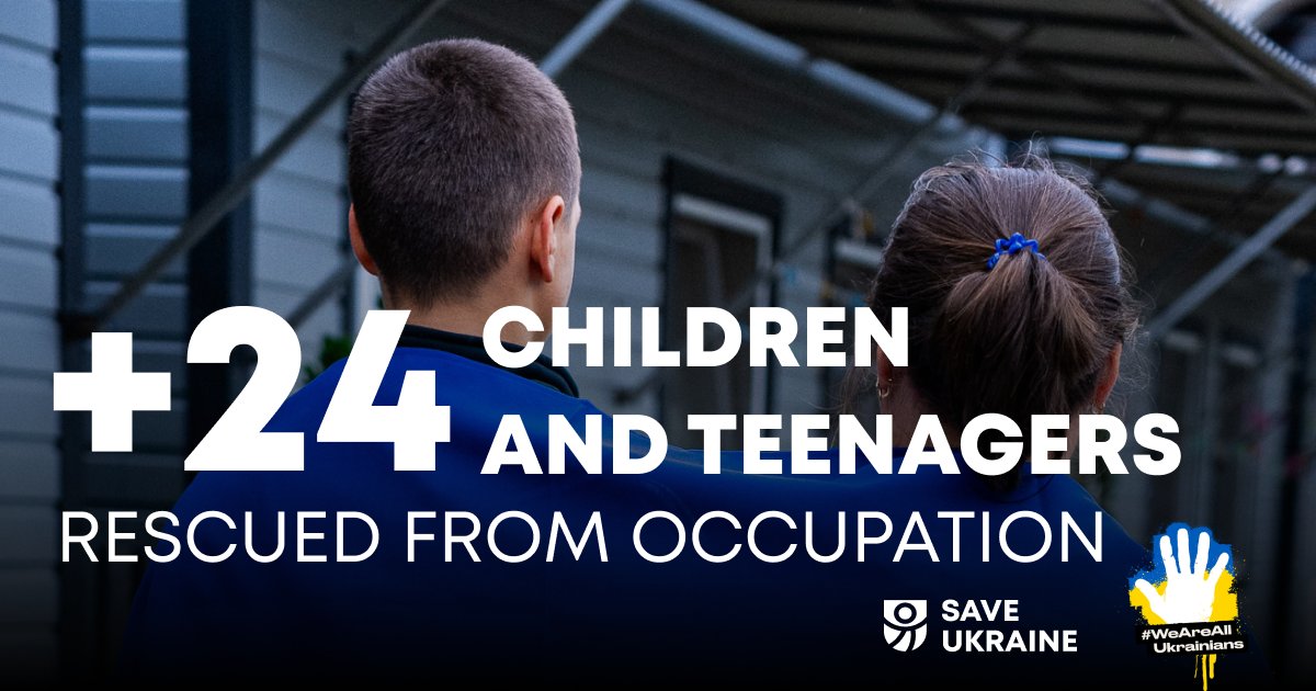 24 more children rescued by Save Ukraine, including conscripted teen