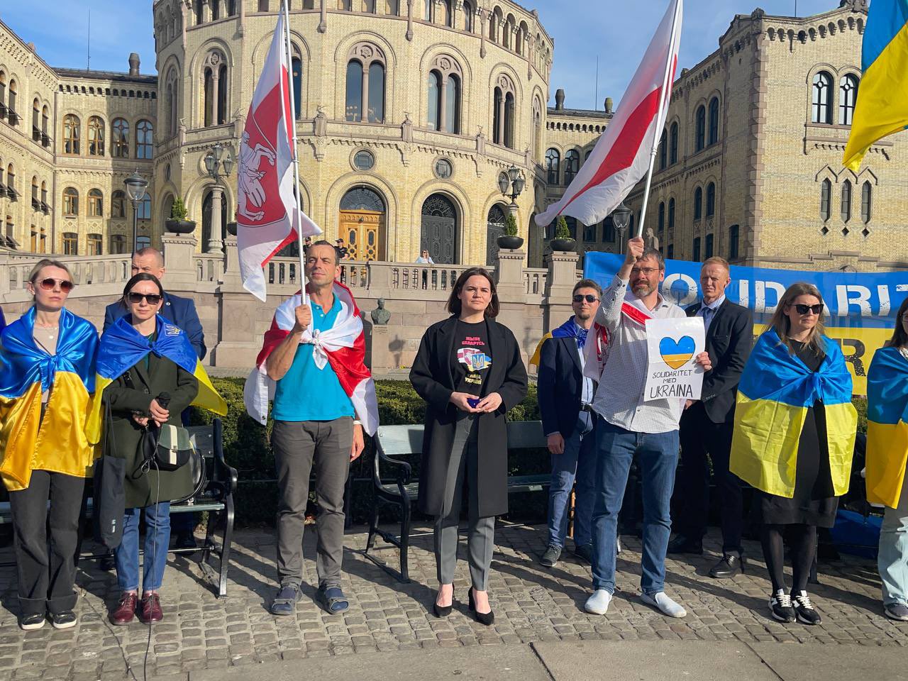 Belarusian diaspora’s solidarity with Ukraine: Fates interconnected, fighting for shared freedom.