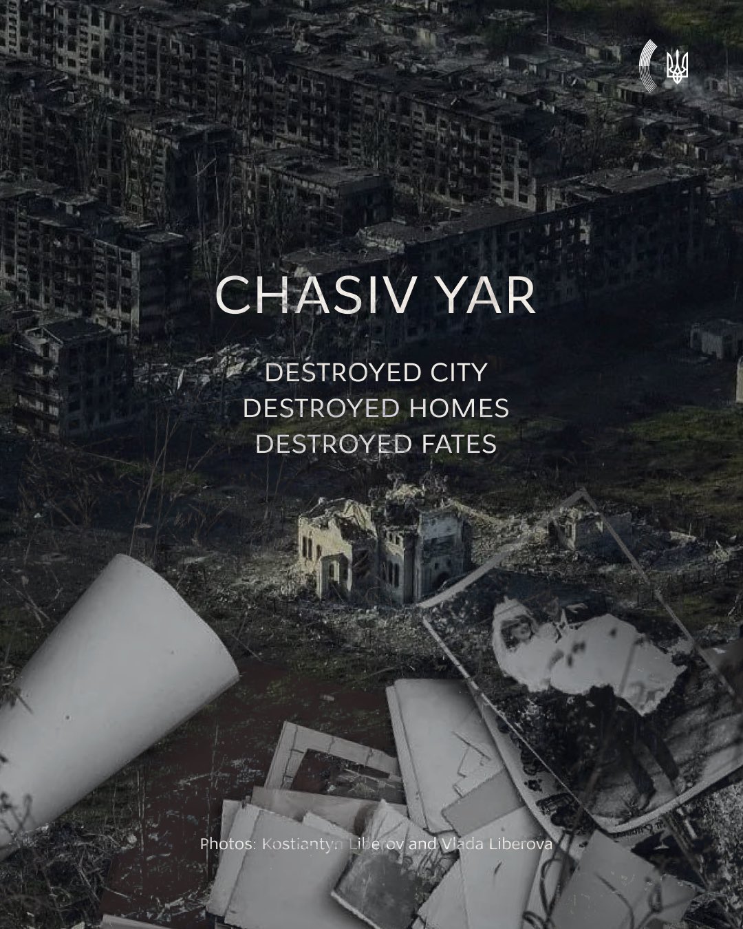 Russia’s destruction in ChasivYar: burnt homes, church, old photos