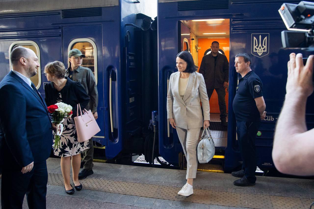 Tsikhanouskaya en visite officielle en Ukraine