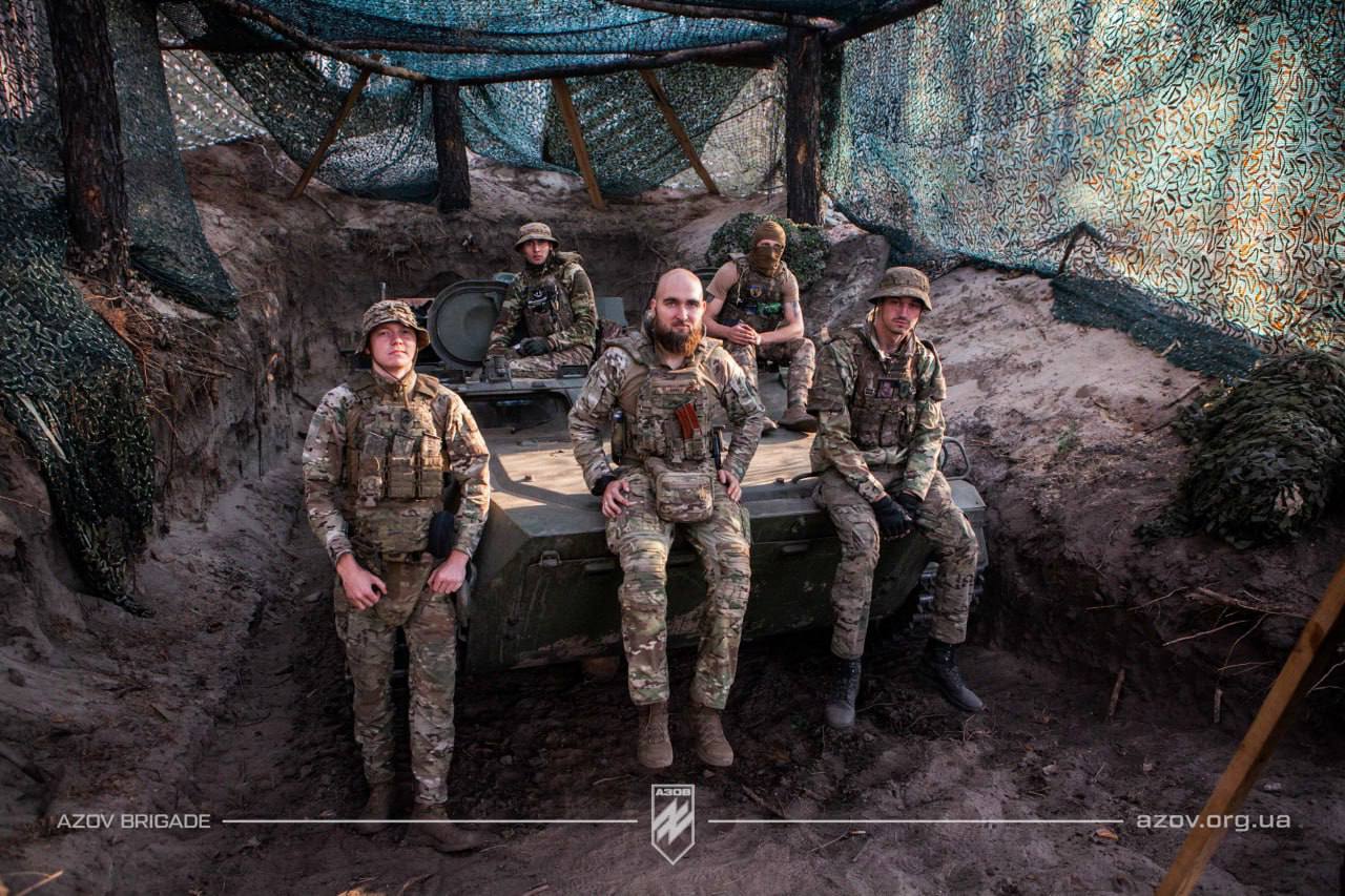 Azov Brigade soldiers operating in the Kreminna direction