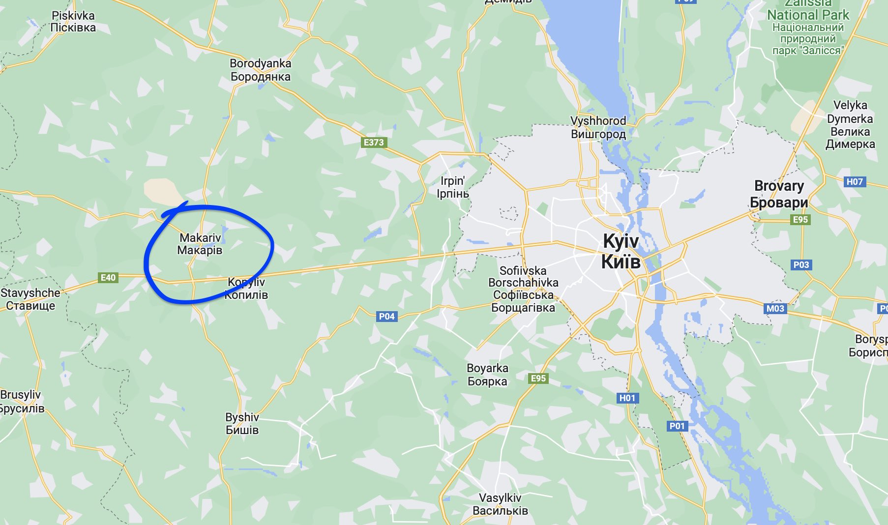 Makariv: 132 bodies found, town 40% destroyed after Russian occupation