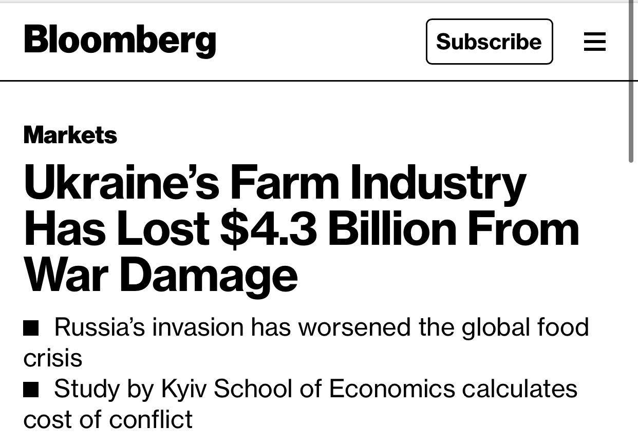 Ukraine’s farm industry lost $4.3 billion in new KSE study