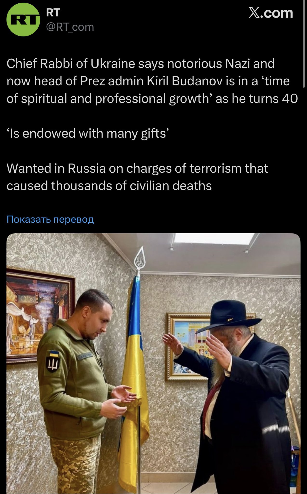 Ukraine’s Chief Rabbi: Russian State is Fascist, Killed Jewish Boy in Bucha