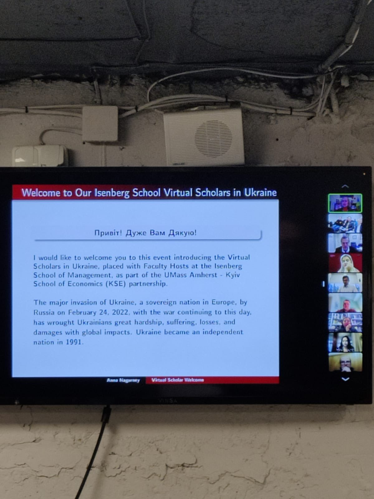 Isenberg School Virtual Scholar Program helps scholars in Ukraine