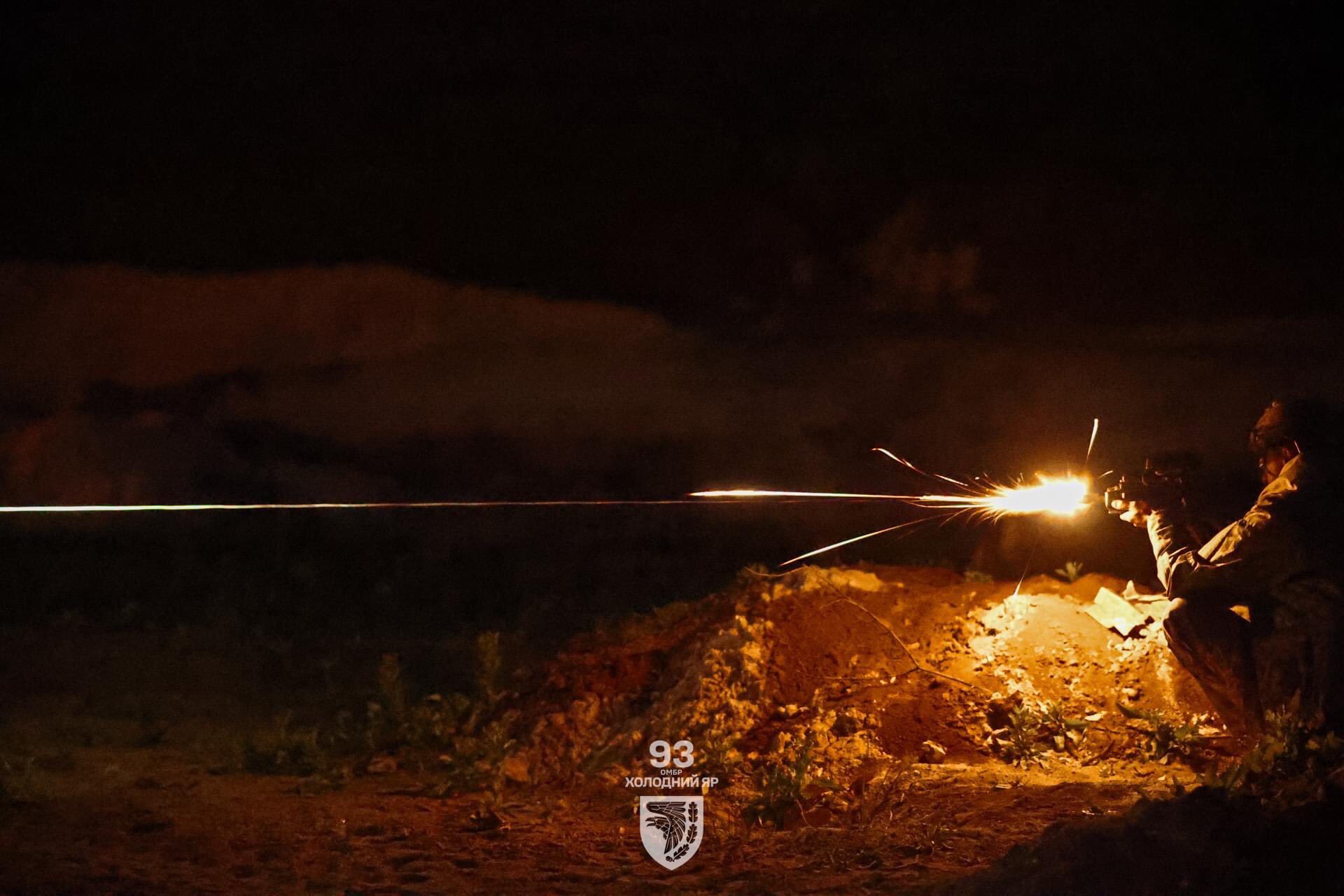 Night fire training of the 93rd Kholodnyi Yar Brigade