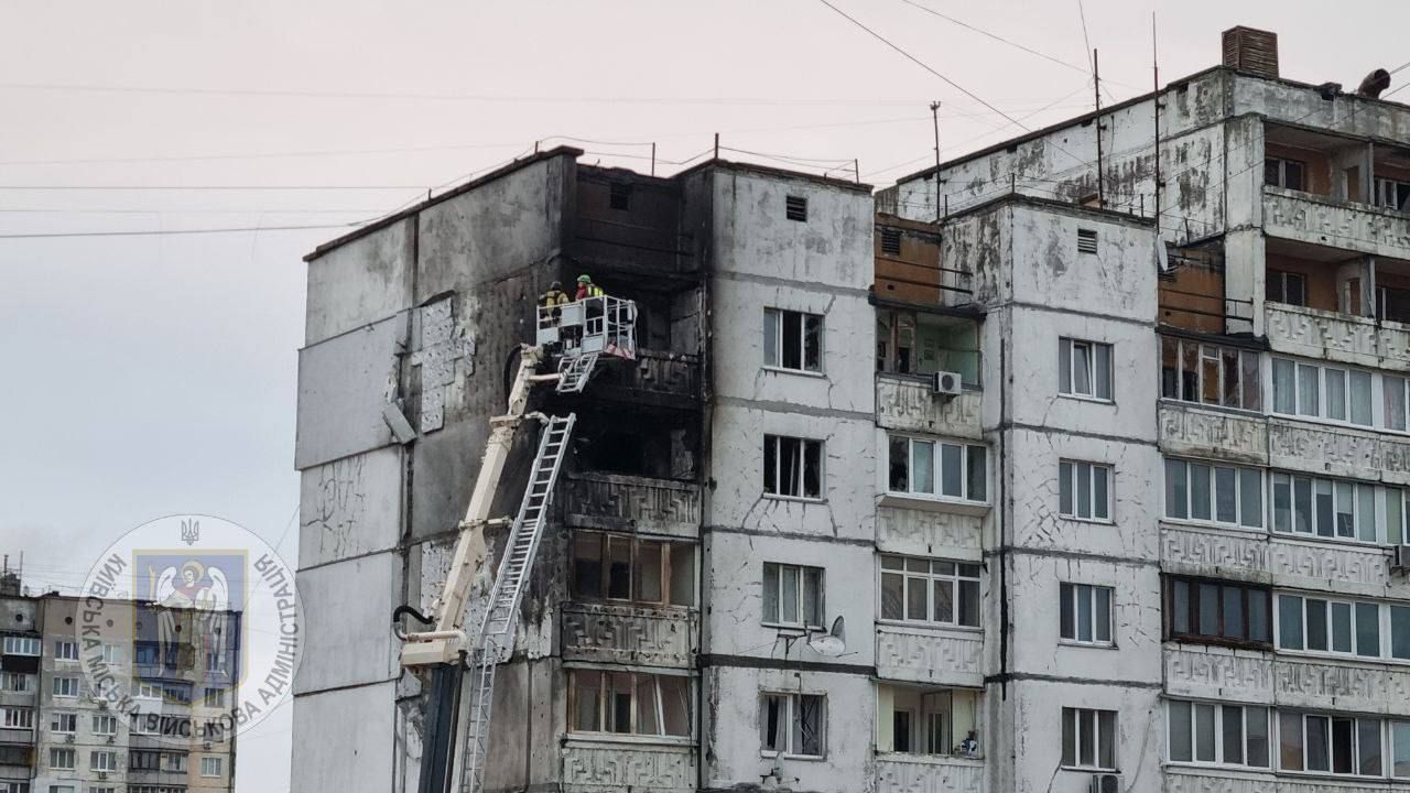 Russian drones strike Kyiv residential areas