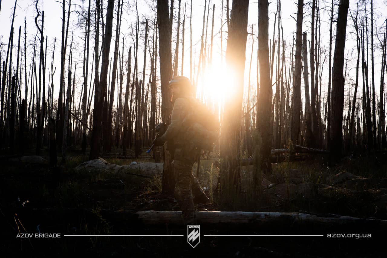 Combat daily life of the Azov Brigade in Serebryansky forest