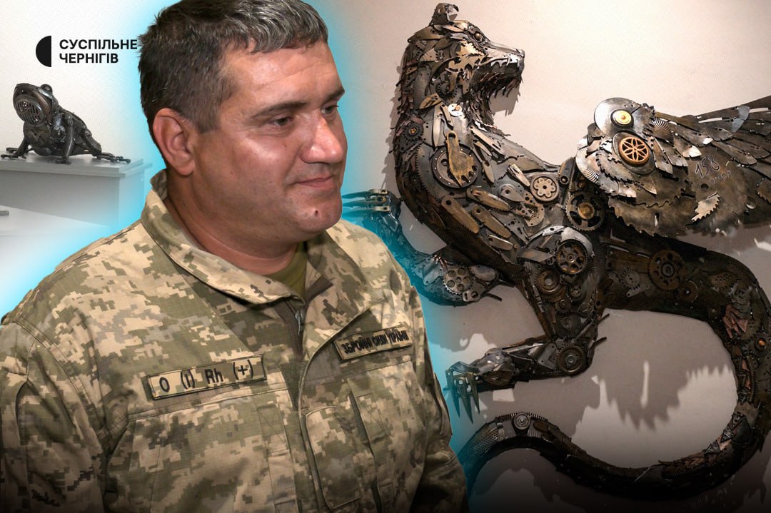 Soldier Crafts 3m Semargl Sculpture for Chernihiv Brigade